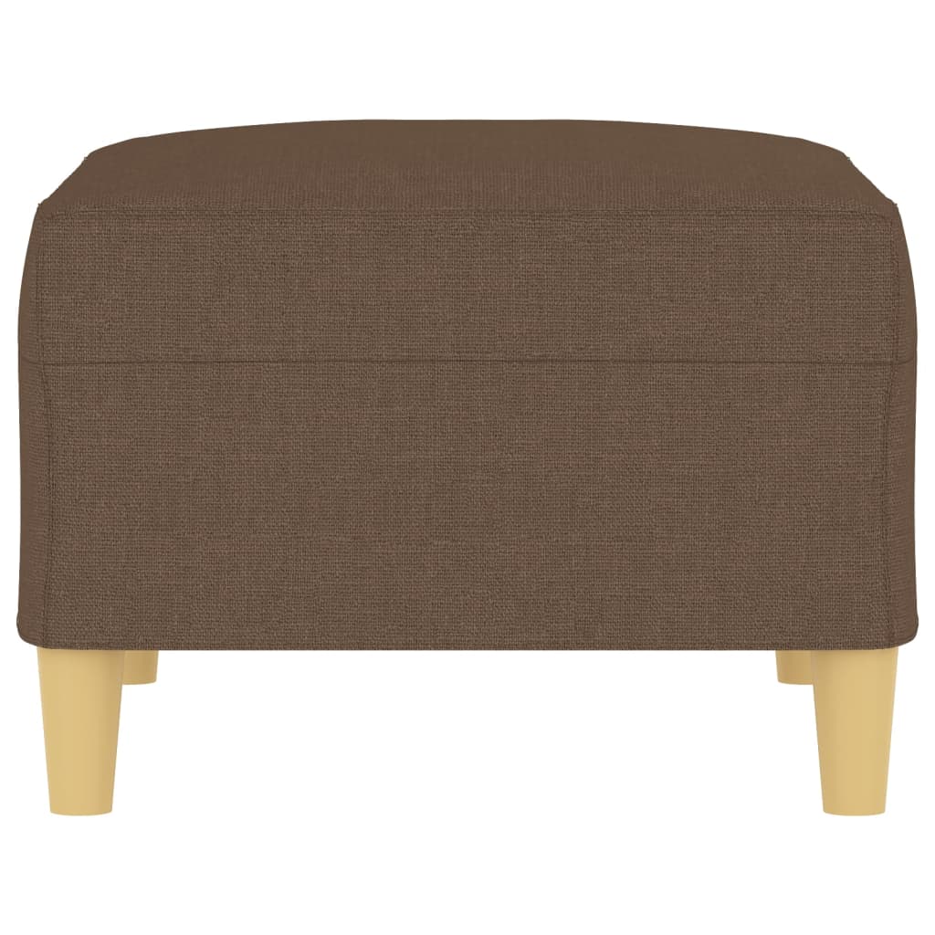 Vidaxl Footstool, Brown, 70X55X41 Cm, Upholstered In Fabric
