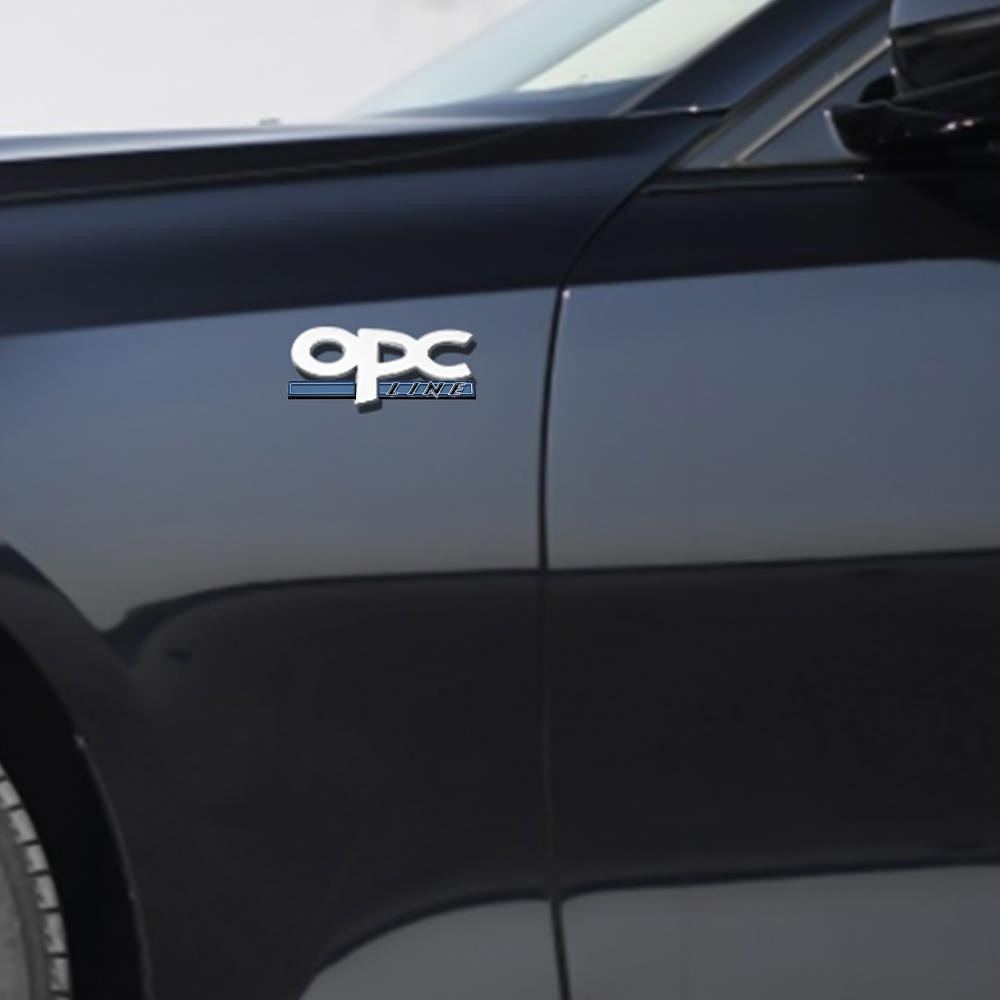 AAADU1 3D Metal OPC LINE Emblem Car Side Fender Tail Badge Sticker For Opel Astra H G J Insignia Mokka Zafira Corsa Vectra C D Antara