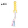 Natural Rubber Pet Play Toys Spiky Dog Chew Toy with Cotton Rope, Molar Stick Toy, Interactive Tough for Aggressive Chewers Small Medium Dogs