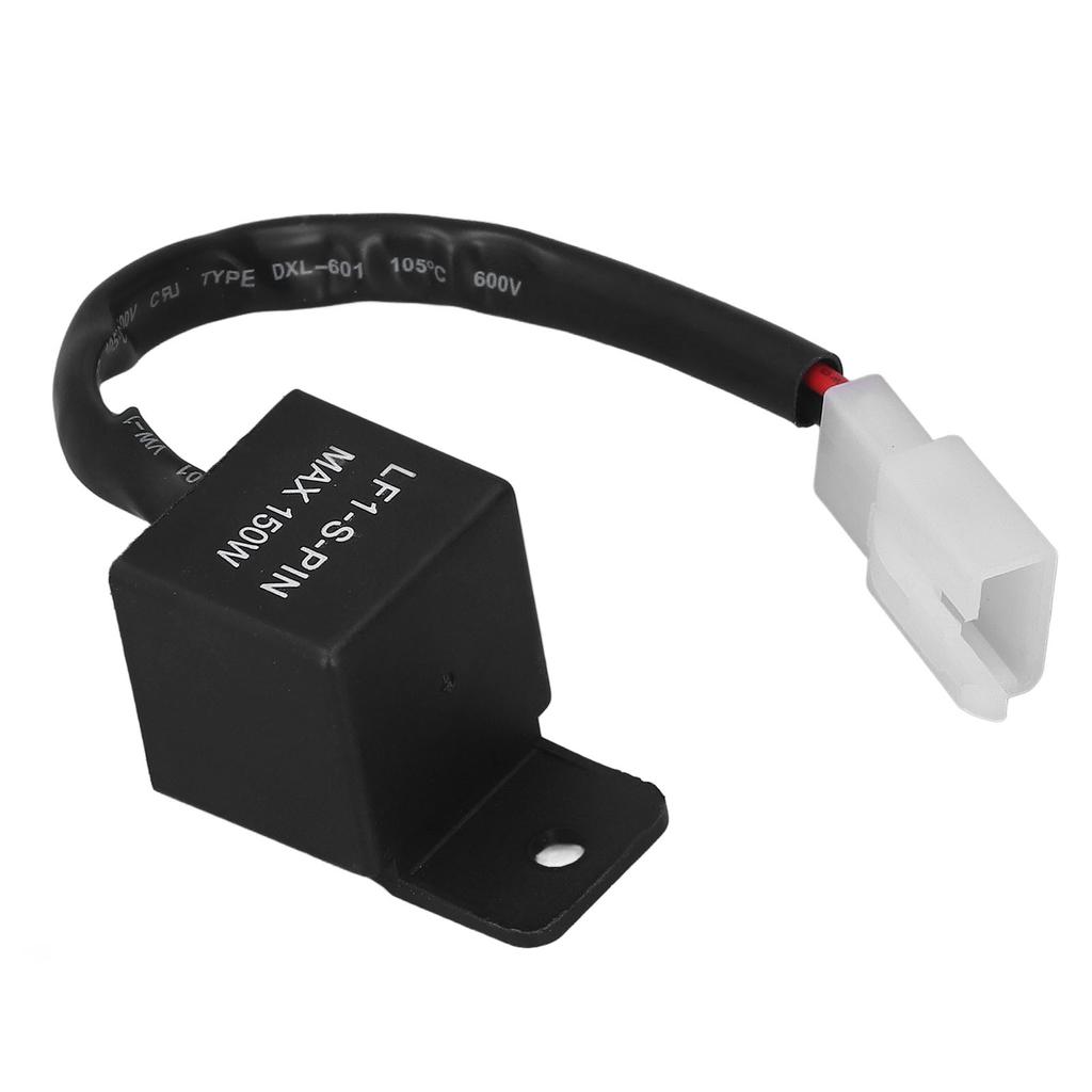 2 Pin LED Flasher Relay with Cable Motorcycle Turn Signal Light Relay Module 150W 12V DC
