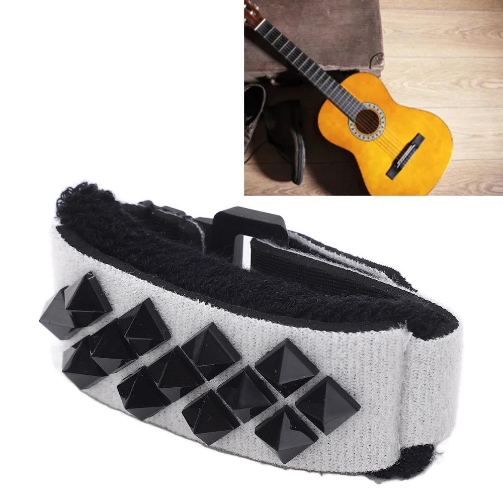 2PCS Plastic And Fabric Bass Muting Strap Adjustable Design Noise Dampers  For Electric Guitar