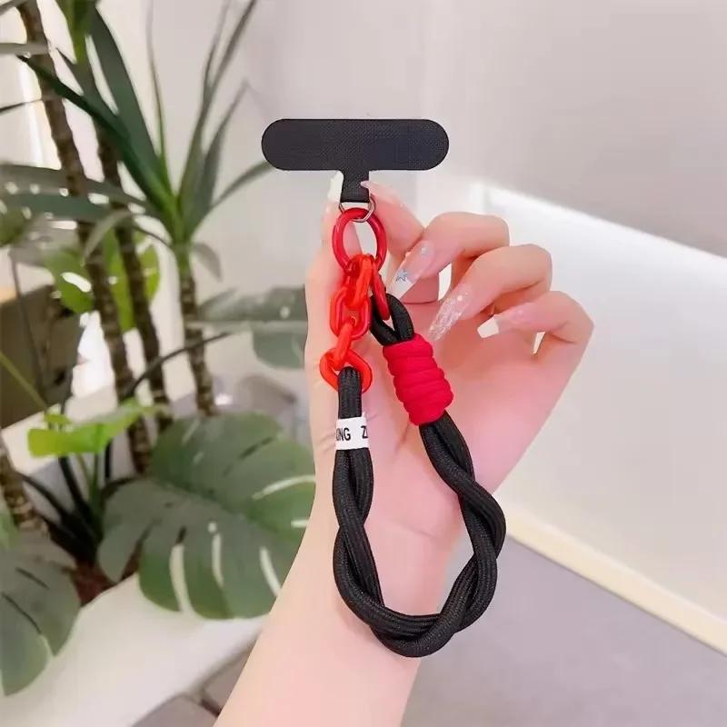 Cute Mobile Phone Lanyard Hanging Decoration Can Be Carried Twist Rope Anti-loss Pendant Fashion Strong Wrist Short Straps Band