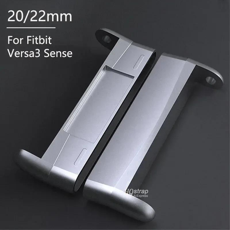 Metal Adapter for Fitbit Versa 4/ Sense 2 Versa 3/Sense Strap Watch Band Metal Replacement Connection Connectors 20mm Pins