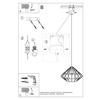 Umberto black hanging lamp