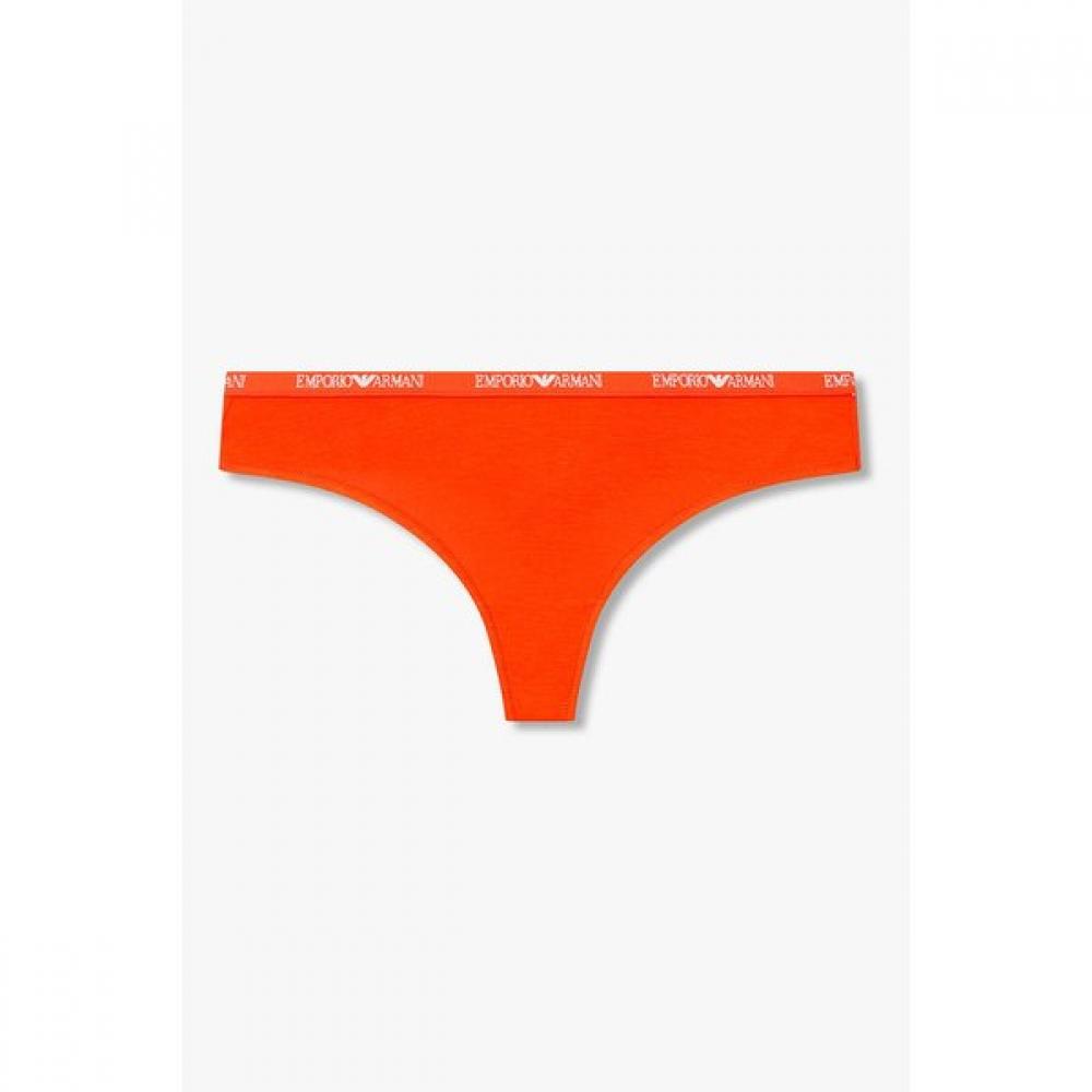 Emporio Armani Women Metallic Logo Thong 0826110506 S(90)