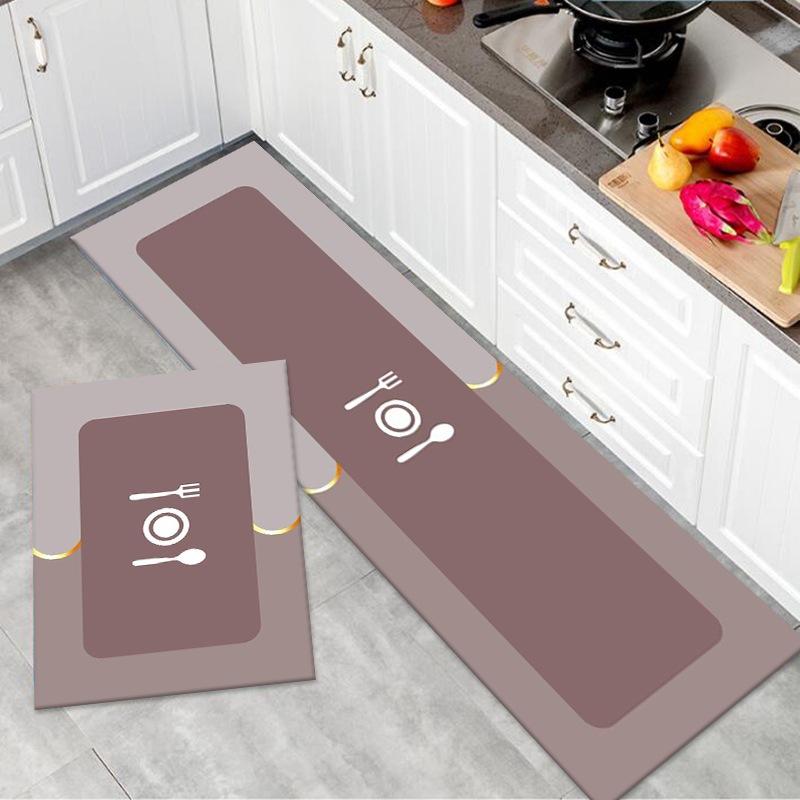 

Kitchen Floor Mat Carpet Home New Moisture-wicking Plush Cushion Non slip and Oil Can Be Rubbed Clean and Dirty Foot Cushion 45*75cm