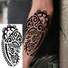 1 Sheet Tribal Totem Maori Temporary Tattoos For Adults Men Women Black Fake Sleeve Tattoo Sticker Waterproof