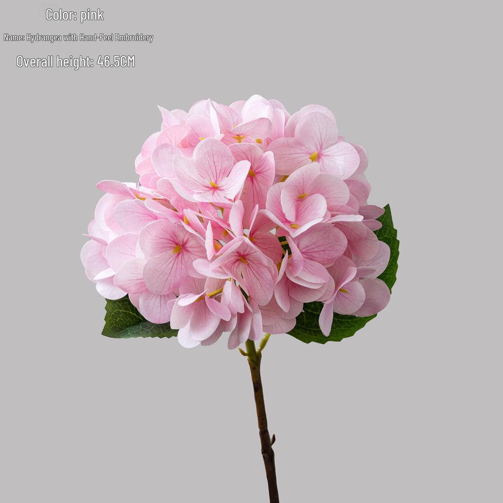 Hydrangea Faux Flower - Realistic Wedding Decoration with INS Style