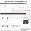 Downlight to Pendant Light Adapter Kit 5 - 7inch Recessed to Pendant Light Converter Kit with E26 Socket, Ceiling Light Accessories