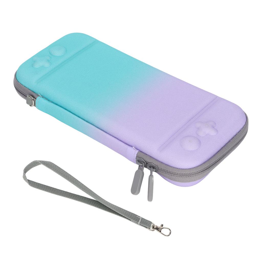 Game Console Storage Bag Shock Proof Gradient Color Handheld Gamepad Protection Bag with Accessories for N Switch