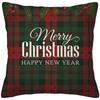 Christmas decoration red and green faro plaid pillowcase home decoration living room sofa cushion cover 50*50 40*40 45*45 60*60