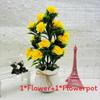 Artificial Plant Container With Colorful Silk Flowers For Indoor Decor And Special Occasions