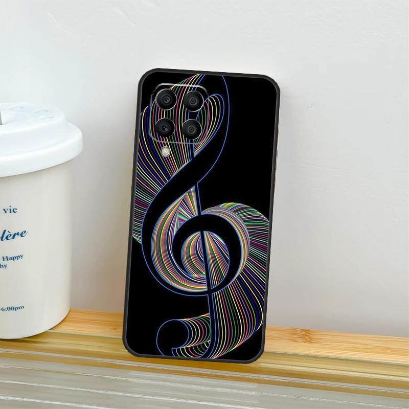 Musikalisk Musiknot Fodral För Samsung Galaxy M52 M32 M12 M16 M14 M54 M13 M33 M53 M56 M36 M31 M11 M35 M55 M15 M06