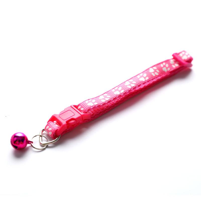 New Cute Bell Collar For Cats Dog Collar Funny Footprint Collars Leads Cat