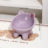 Bevel Ceramic Cat Food Bowl Cute Pets Drinkers for Cats Protect Neck High Feet Dog Bowl Anti-Flip Slow Feeding Bowl Pet Supplies
