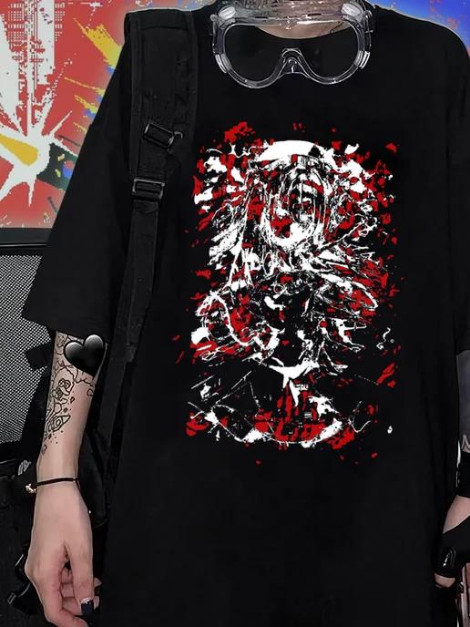 Glitch-Style T-Shirt (Standard & Oversized) S