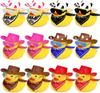 Newbie Yellow Duck Bath Toy with Hat & Sunglasses - Fun Summer Party Decor