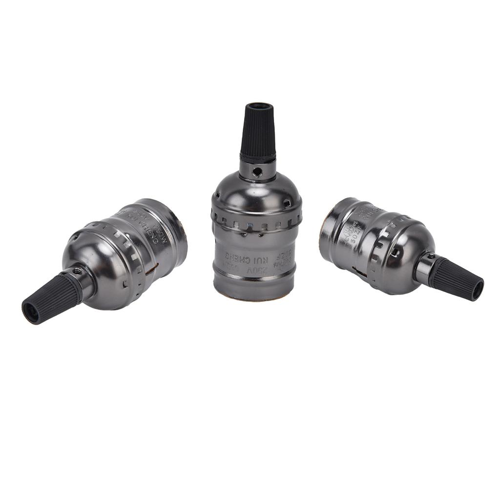10Pcs Retro Lamp Holder Durable Elegant Aluminum Ceiling Bulb Socket for E26 E27 Bulb