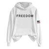 Ladies Fashion Casual Long Sleeve Printed Round Neck Hoodie Pullover Top