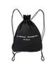 Nought Reverse Logo Gym Sack / Black