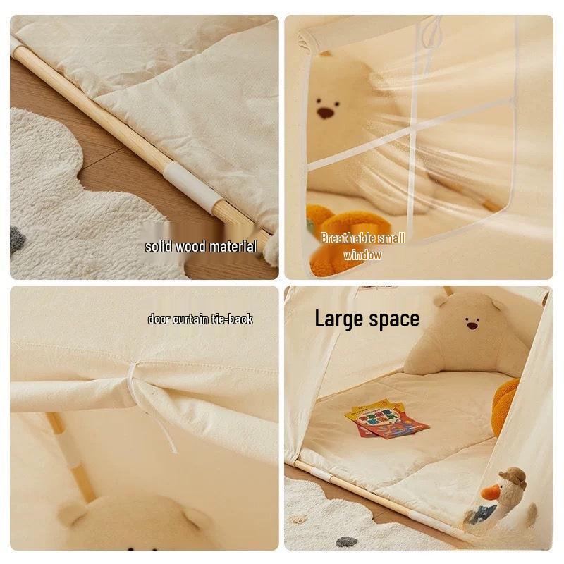 Kinder Indoor Baumhaus Bettzelt - Prinzessinnen Spielhaus & Schlafplatz