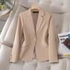 Petite Women's High-End Suit Jacket: Long Sleeve Professional Wear for Work