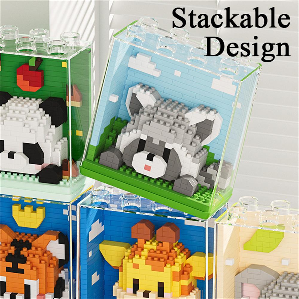 Non-Toxic Block Animals Building Blocks Capybara Tiger Penguin Educational Toy Gift Parent-Child Interaction Stem Learning Toys For Kid