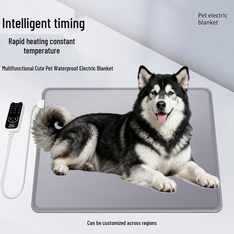 Custom Pet Electric Heated Blanket - Waterproof & Safe Heat-Sealed Edges for EU, US, JP Standards