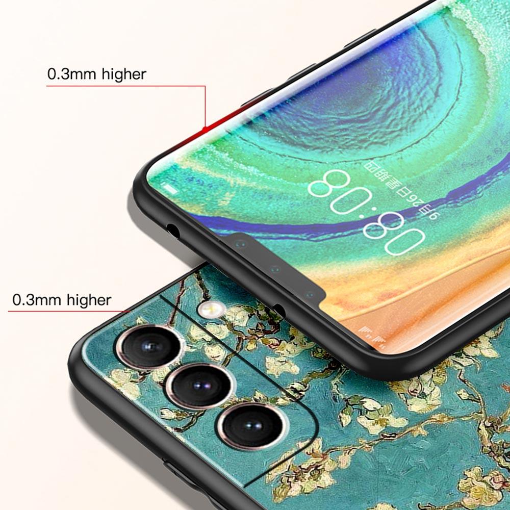 Claude Monet Garten Malerei Kunst Handyhülle Für Samsung Galaxy S26 Ultra S25 Plus S24 FE S23 S22 5G S21 S20 Hülle Schwarz Weich