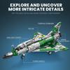 1012PCS Mirage 2000 Fighter Jet Building Blocks Model Military Plane Series Kids Educational DIY Toys Gifts Desktop Ornaments