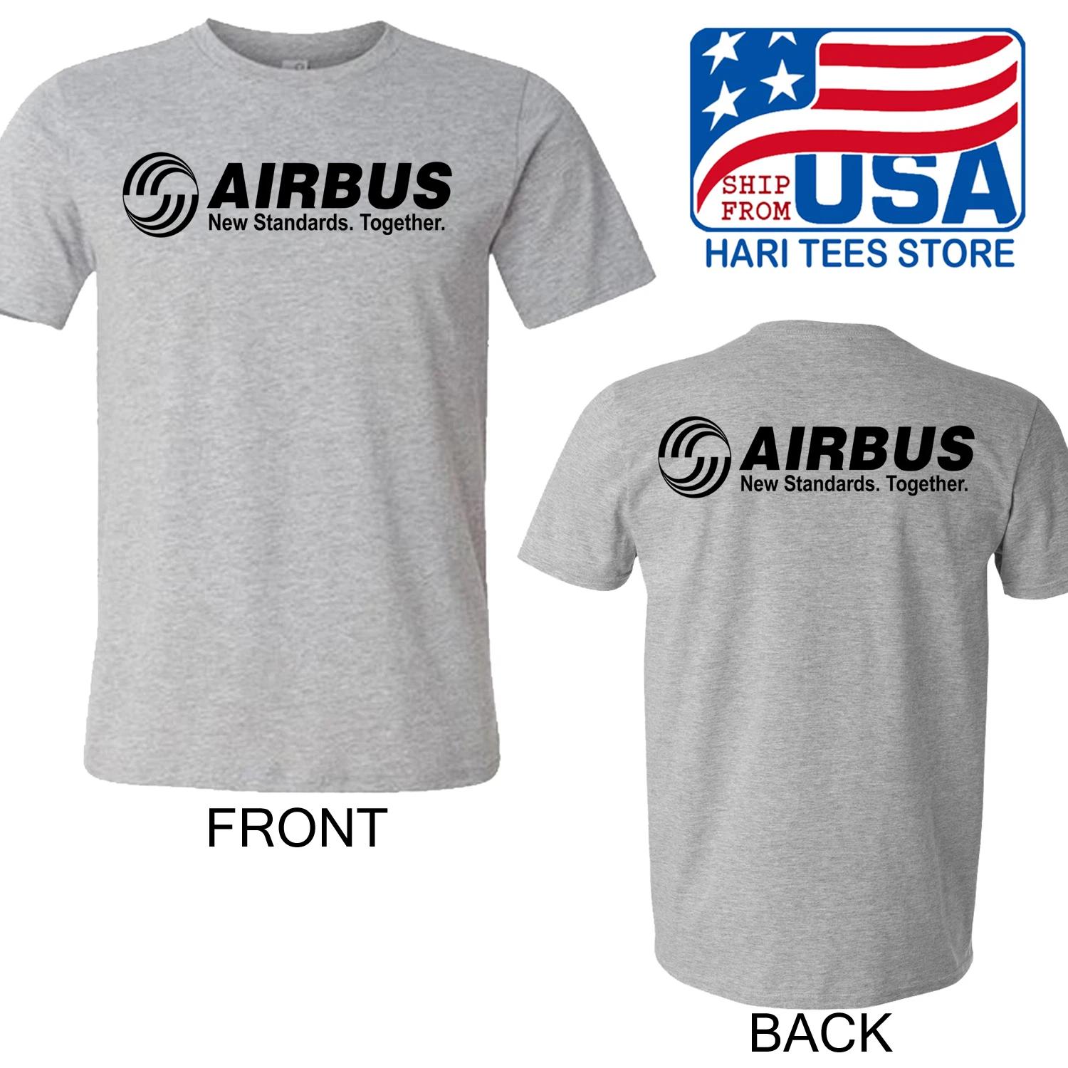 Airbus Aerospace Aviation Men s Grey Size S to 5XL S