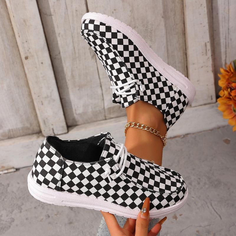 Women's Spring-Autumn Breathable Soft-Soled Shallow-Mouth Slip-On Casual Shoes, Ethnic Style Flat Comfort Footwear, Available In Large Sizes.