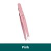 Colorful Stainless Steel Eyebrow Tweezers, Slant Tip Precision Hair Removal, Hollow Design Beauty Tool for Men Women