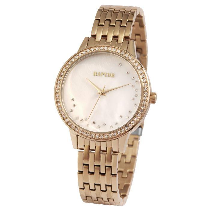 Montre - RAPTOR - Ivory - Doré - Cadran nacré 38 mm - Mouvement quartz Miyota