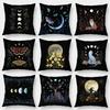 Vikama Moon Phases & Magical Creatures Pillow Covers Pattern Cushion Cover Suitable For Sofa Bedroom Car Pillow Cover Decor