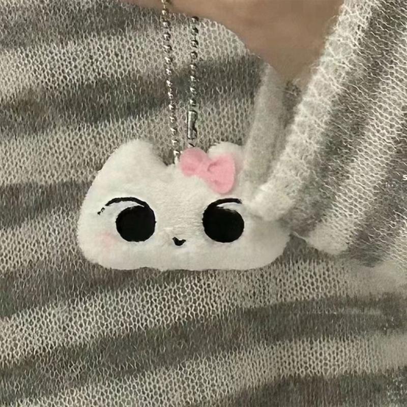 Cute Cartoon Plush Dizzy Cat Keychain Cartoon Dizzy Cat Plush Keychain Adornment Comfortable Feel Stylish Bag Ornament