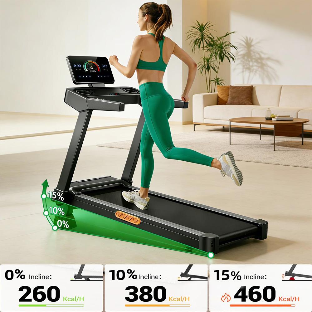 ROBORE L20 Treadmill with 15% Adjustable Incline