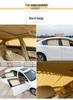 Blackout Car Sunshade Curtains for Privacy and Sun Protection, Up and Down Track Partition