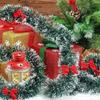 Guirlande de Guirlandes Artificielles de Noël en Gros Vert Ruban de Canne Couronne pour Arbre de Noël Pendentifs Suspendus Rubans Fête Décoration de Maison