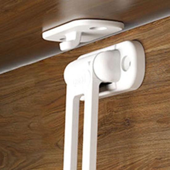 10Pcs Child Safety Cabinet Lock Hidden Child Proof Cabinet Lock with Long Locking Arm Adhesive Cabinets Drawers Baby Proofing Locks