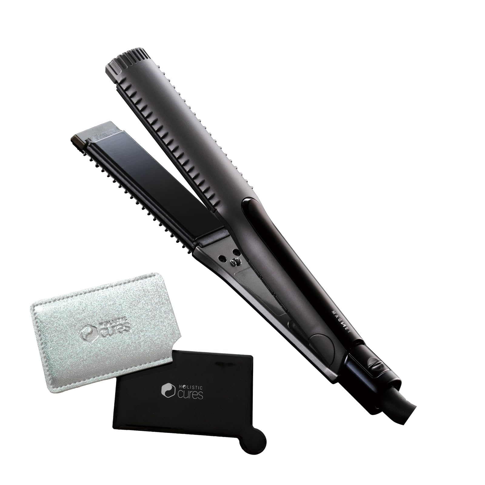 

Эксклюзивное оригинальное зеркало HOLISTIC для выпрямления волос Magnetic Hair Pro Straightener с магнитным покрытием C MAGNET Hair Pro Carbon Coating, функцией автоматического отключения питания и возможностью использования за рубежом.