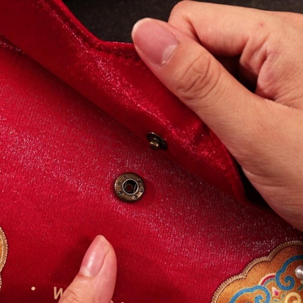 Embroidery Chinese Wedding Red Envelope New Year Money Bag  Wedding Party Supplies