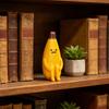 3D Printed Banana Figure, Whimsical Stress Relief Desk Toy, Mini Cute PLA Figurine for Office Humor, Smooth Detail Anti-Worry Gift Decor