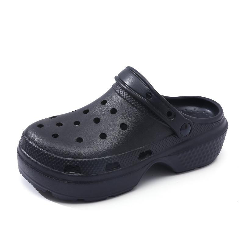 New summer wear casual cloud hole shoes women's thick-soled heightening beach shoes bag head cool slippers