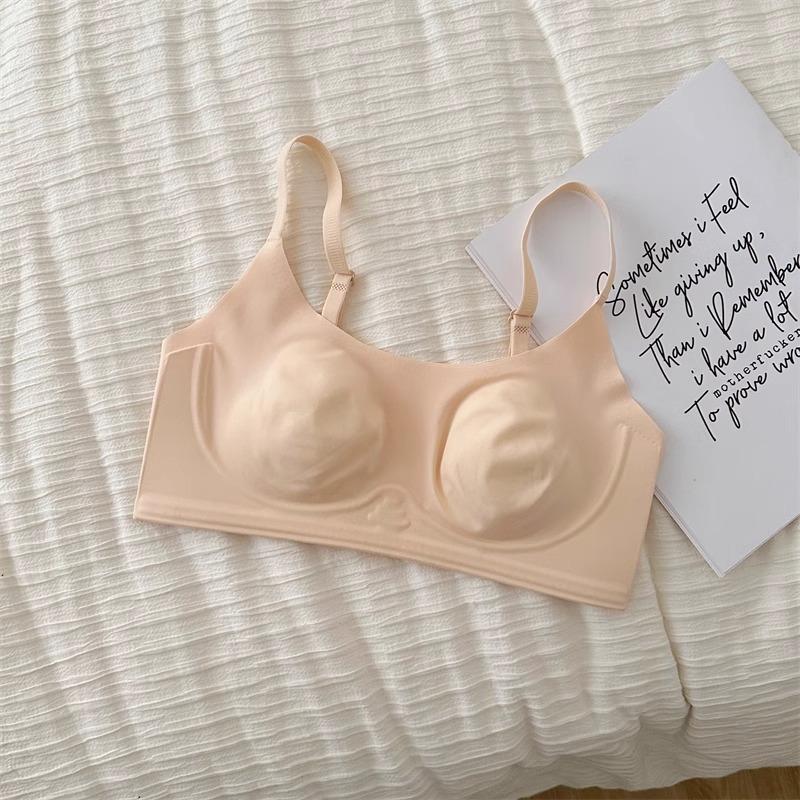 Large breasts show small underwear for women's summer ultra-thin upper support to prevent sagging, soft support for secondary breasts, invisible