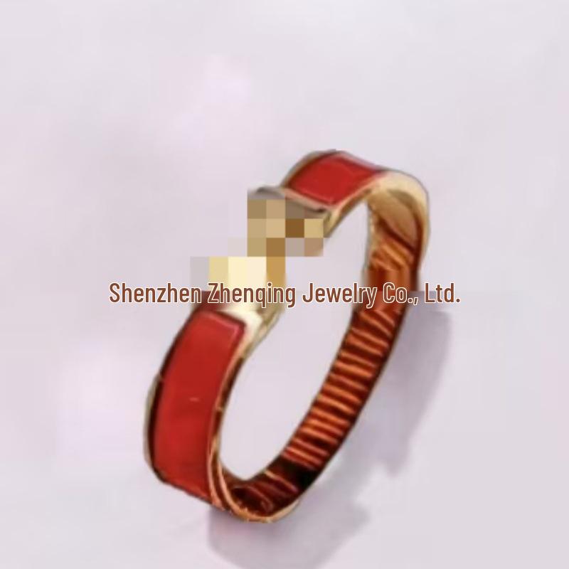 Náramek s písmenem H pozlacený 18k smaltovaný - Klasická móda, Více barev, Ideální pro páry