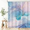 Colorful Marble Shower Curtain,Pink Blue Purple Ombre Abstract Modern Marble Bathroom Curtain Waterproof Polyester Bath Curtain