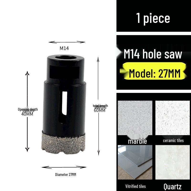 M14 Diamond Hole Opener for Tile, Marble, and Rock Slabs