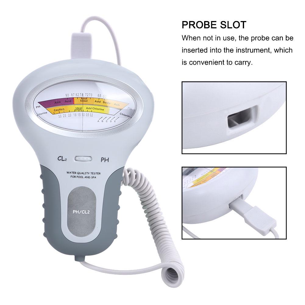Портативный тестер воды для бассейна, детектор контроля качества воды хлора PH, измерительный прибор