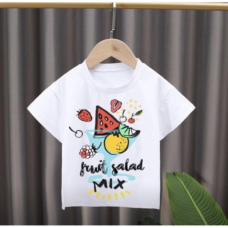 Fruit Cartoon Print T-Shirt Children'S Jacket
